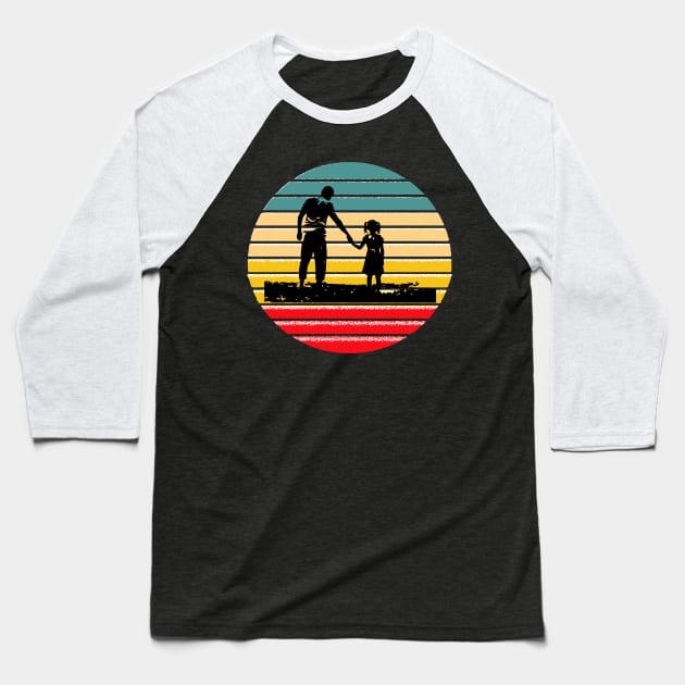 Regalo del día del padre | Father and daughter Baseball T-Shirt by artist369